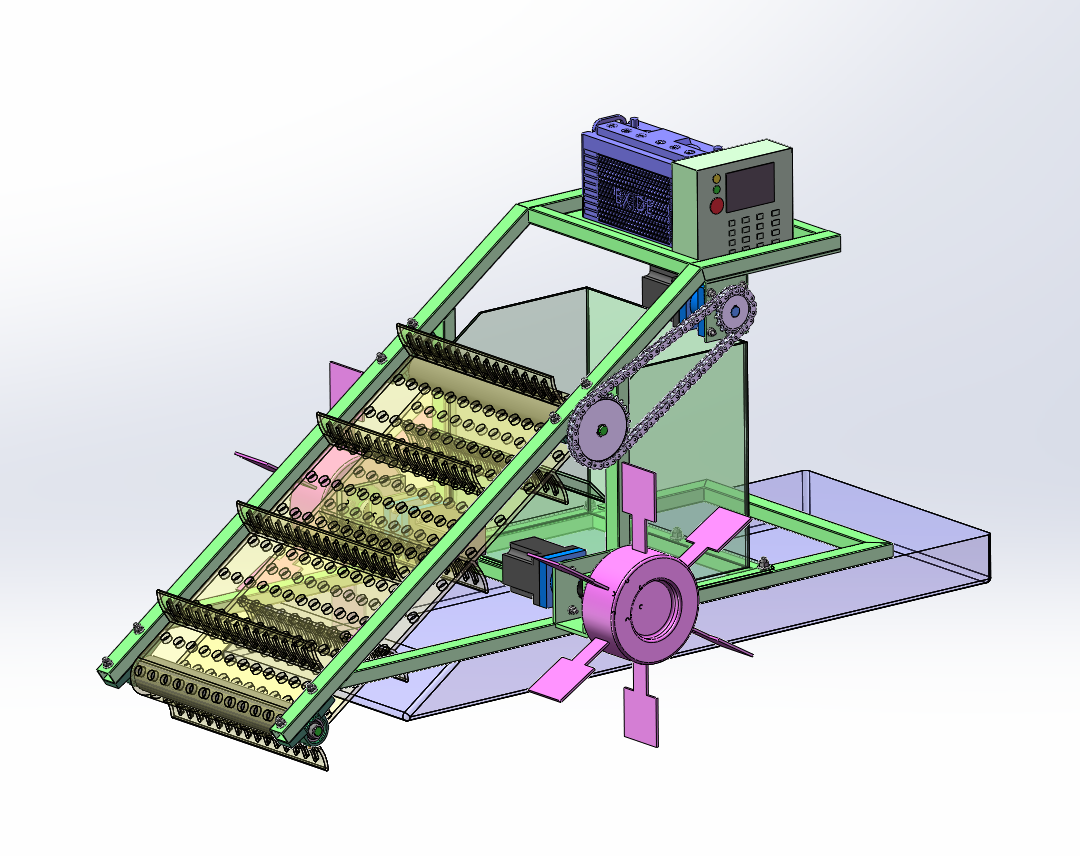 M7549-一种湖面垃圾清理装置的设计[含SW三维图]
