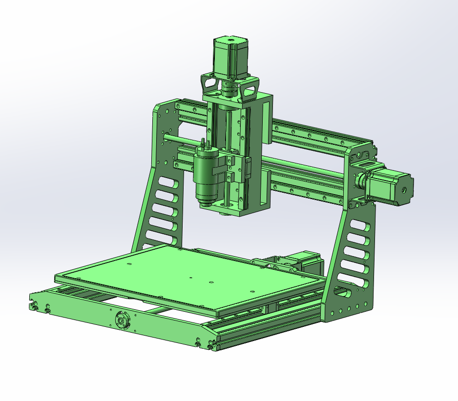 M7552-木工雕刻机的结构设计[含SW三维图]