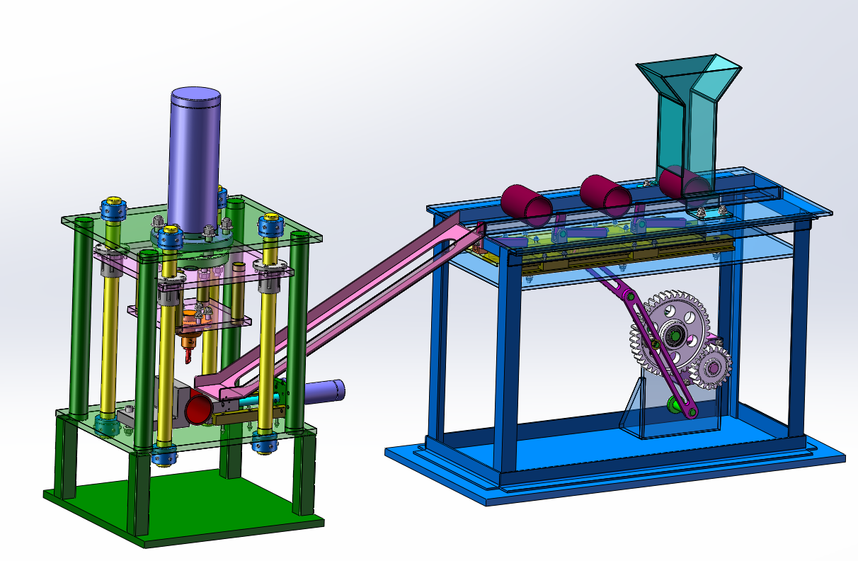 M7555-液压冲孔机设计[含SW三维图]