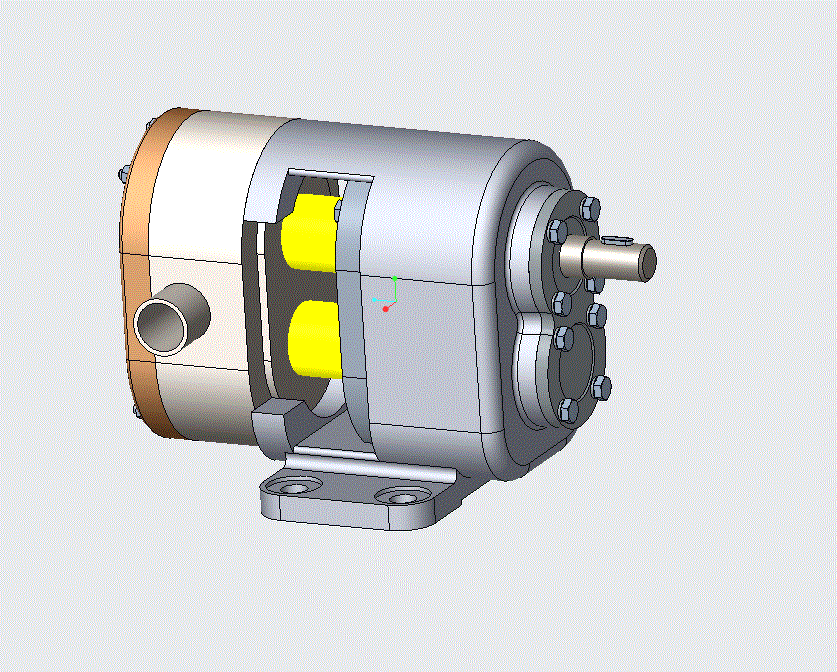M7656-三叶渐开线转子泵CAE技术[含Proe三维图]