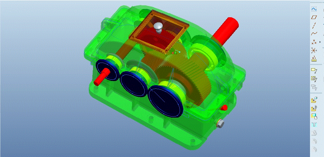 M7688-基于ProE的减速器参数化设计装配及其运动仿真[含三维图]