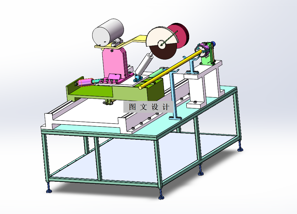 M7744-型材自动切割机设计[含SW三维图]
