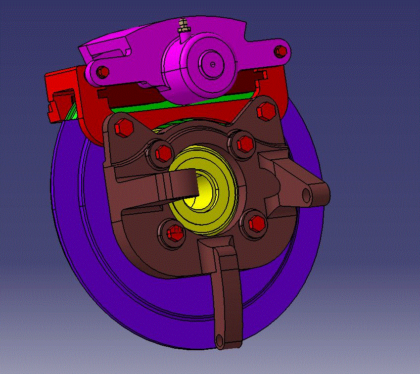 M7873-基于桑塔纳的盘式制动器的设计【含Catia三维图】