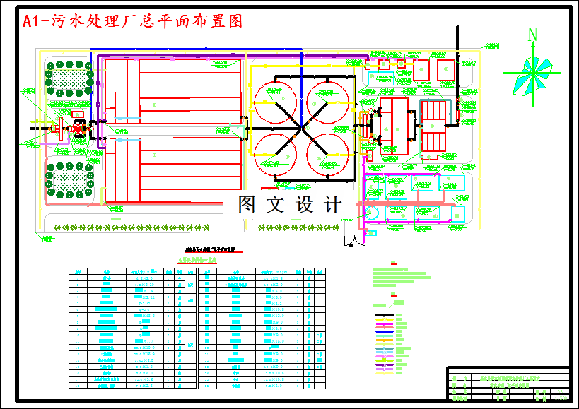M3586-4.6万m3d污水管网及污水处理厂设计