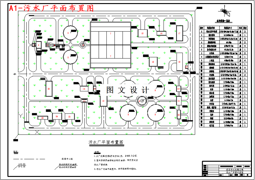 M4720-江苏某市日处理4万吨污水处理工程初步设计