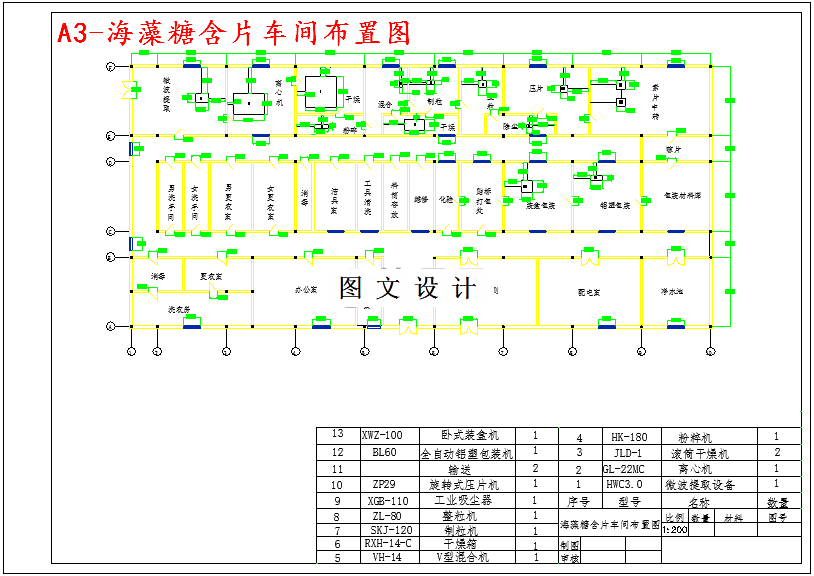 M4887-年产1200万片海藻糖含片工厂设计
