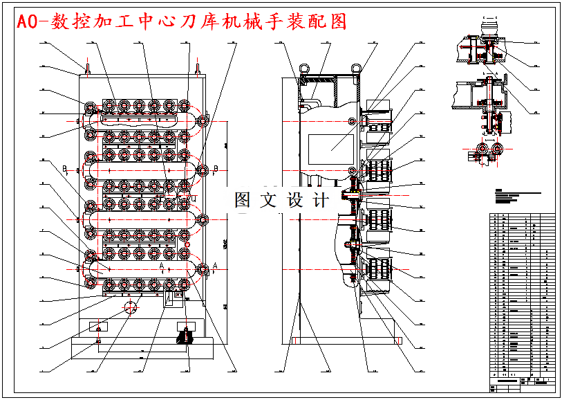 M4969-数控加工中心刀库与机械手研发设计