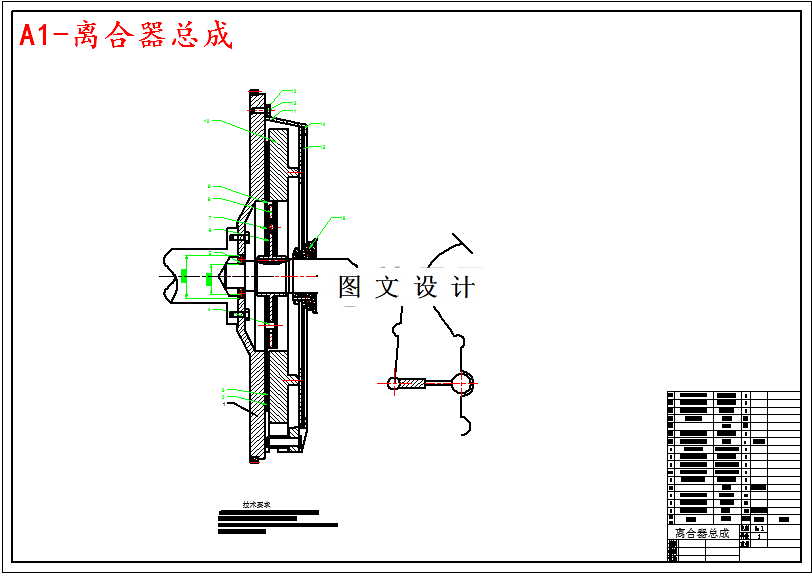 M5031-解放牌轻型载货汽车离合器的设计