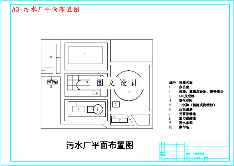 M3543-10000m3d的生活污水厂设计