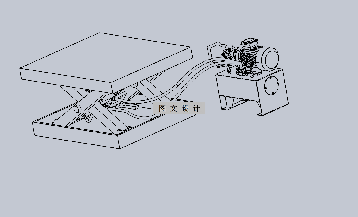 M8189-小距离重载液压平台设计【含SW三维图】