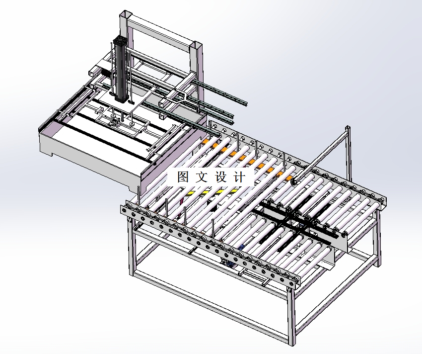 M8199-滚筒传送式智能扫码设备设计【含SW三维图】