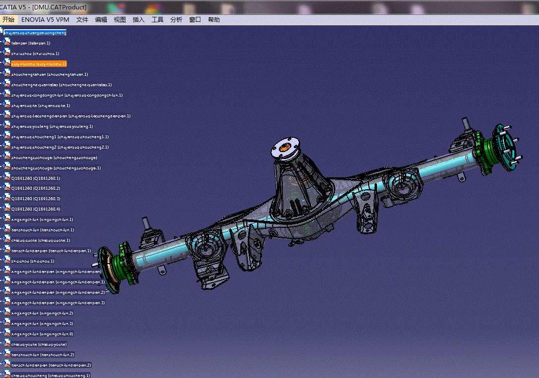 Z485-某SUV后驱动桥总成设计【含Catia三维图】