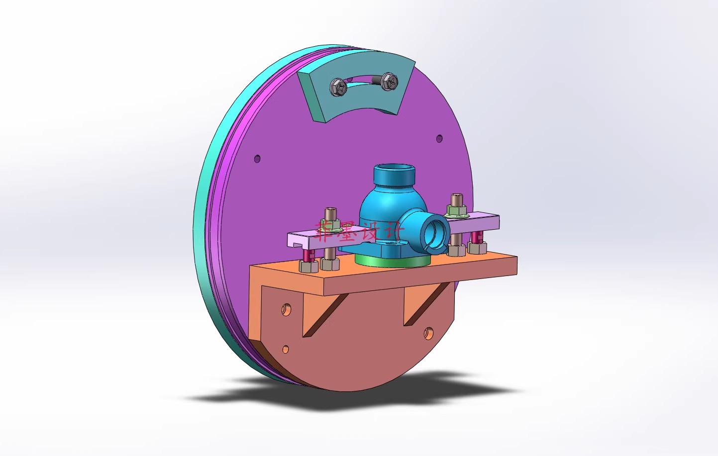 M8796-球阀阀体加工工艺及车螺纹孔夹具设计【含SW三维图】