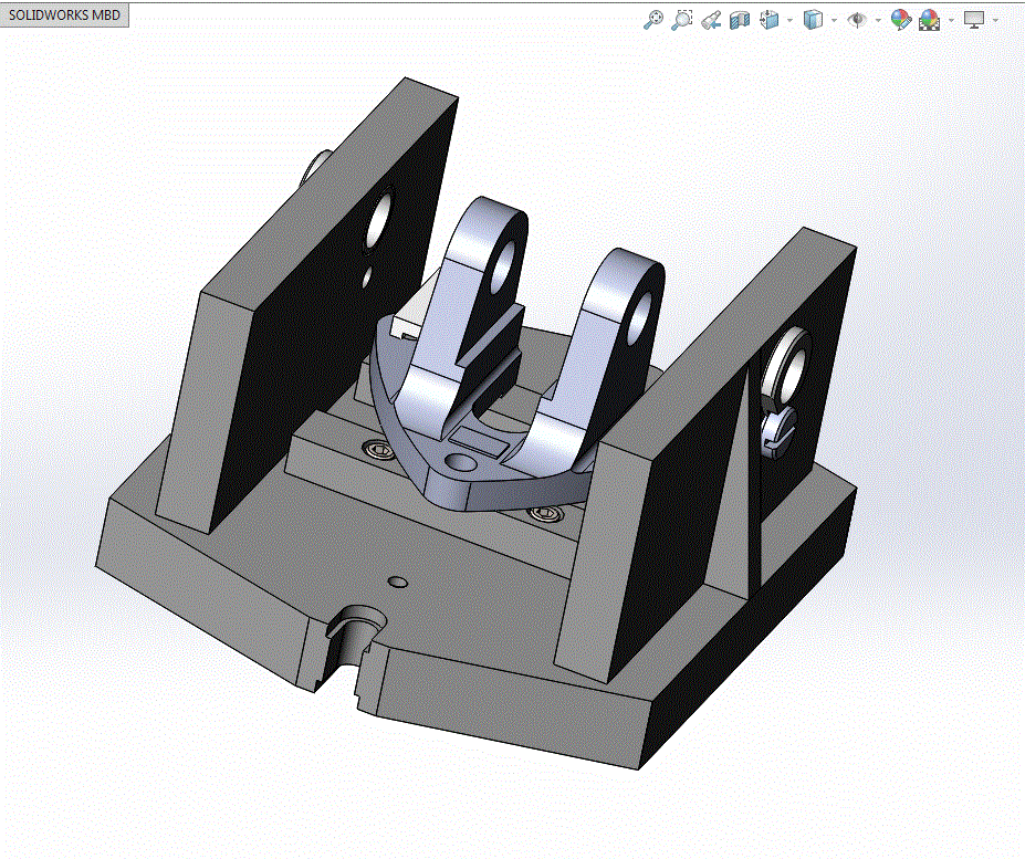 M8801-操纵杆支架加工工艺及镗20孔夹具设计【含SW三维图】