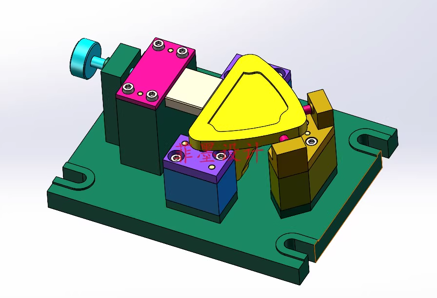 W063A-操纵杆支架加工工艺及铣底面夹具设计【含SW三维图】