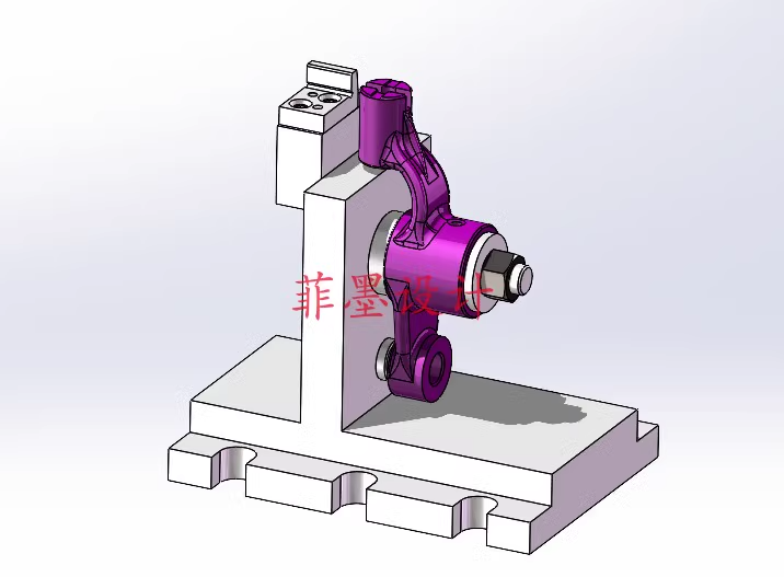 X040B-推动架加工工艺及铣6槽夹具设计【含SW三维图】