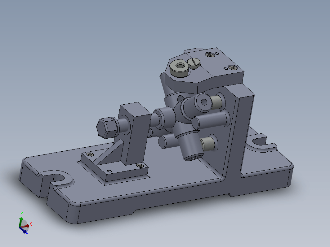 M8827-十字轴加工工艺及钻斜孔夹具设计【含SW三维图】