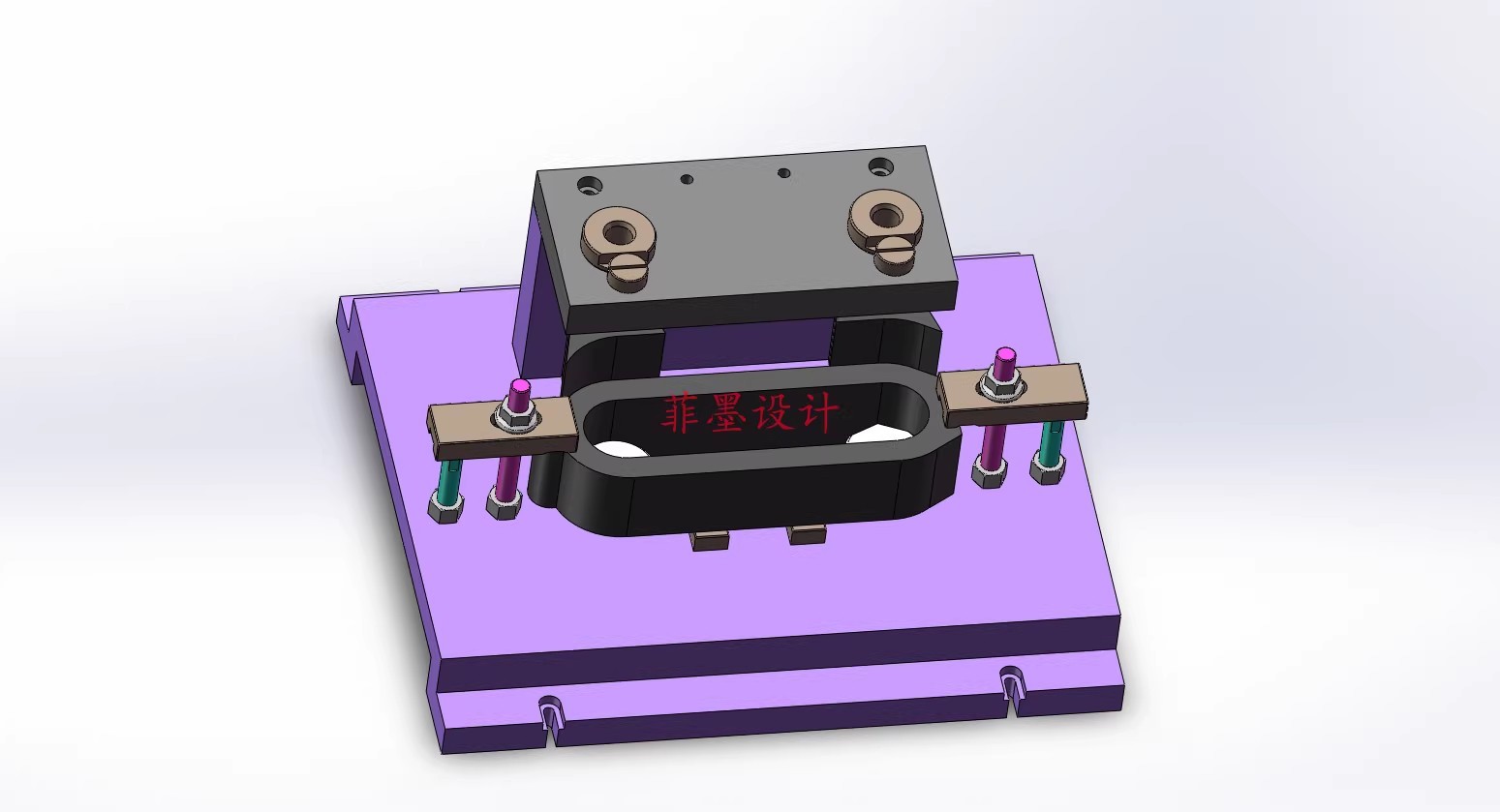 M8856-张紧轮支架工艺及钻2-13孔夹具设计【含SW三维图】