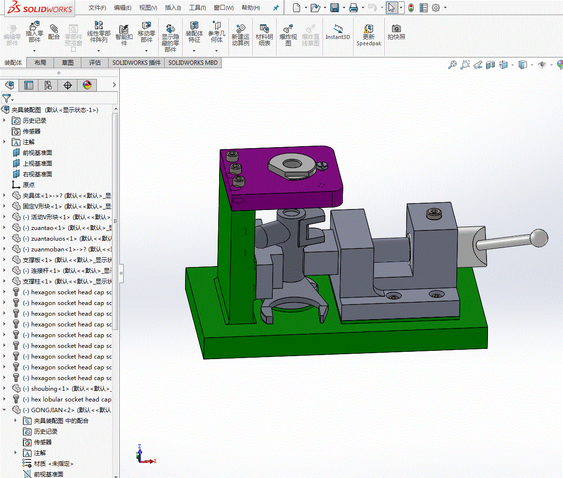 M8881-副变速拨叉工艺及钻φ14孔夹具设计【含SW三维图】