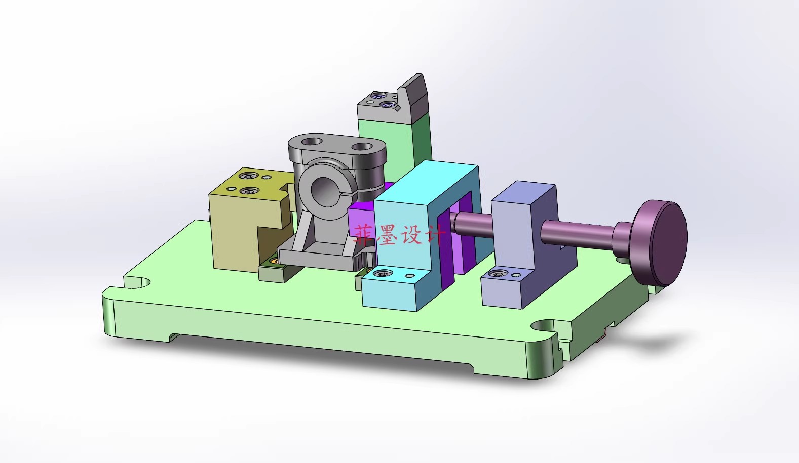 M8930-摇臂轴座加工工艺及铣顶面夹具设计【含SW三维图】