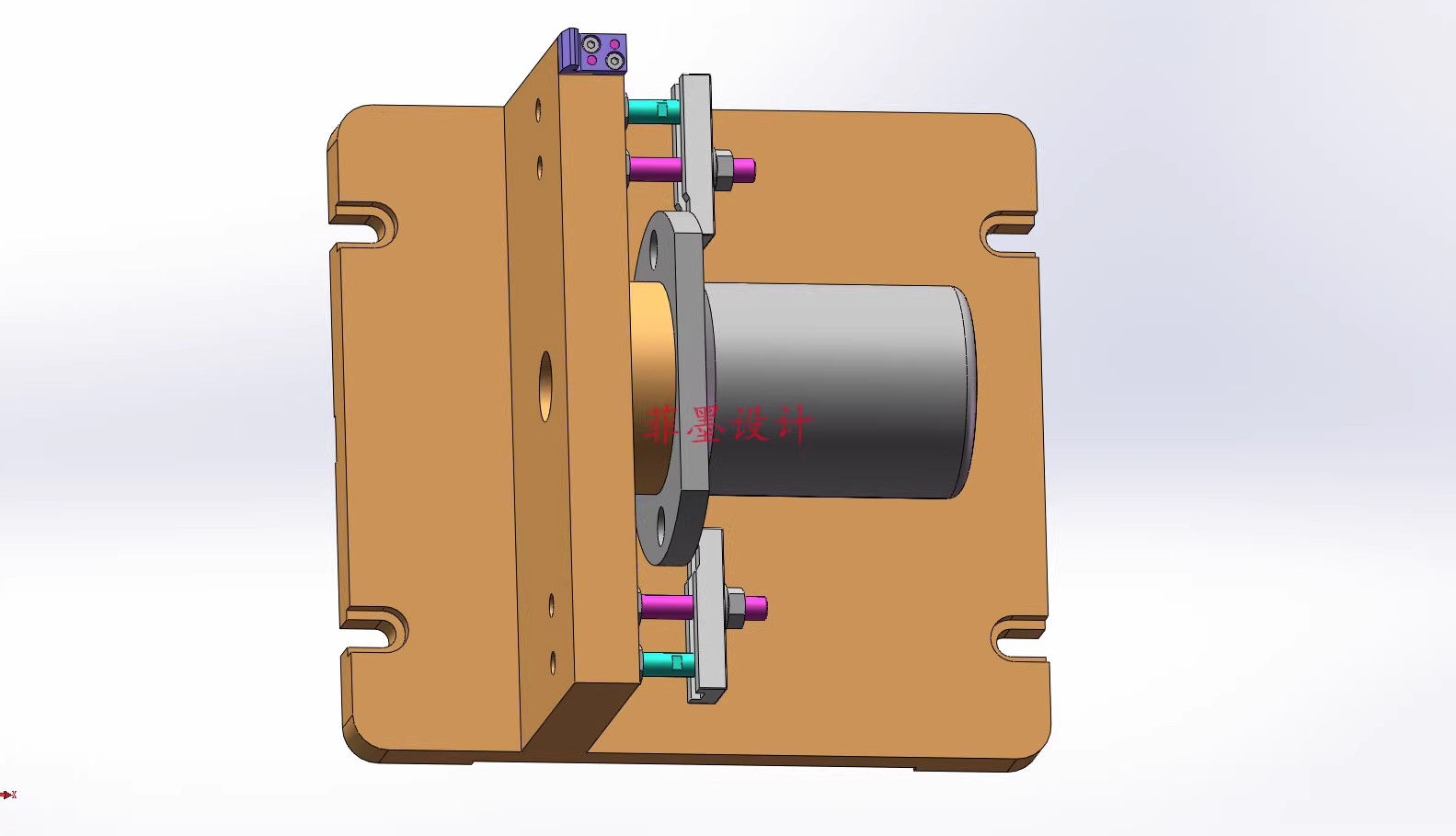 M8957-法兰盘加工工艺及铣50端面夹具设计【含SW三维图】