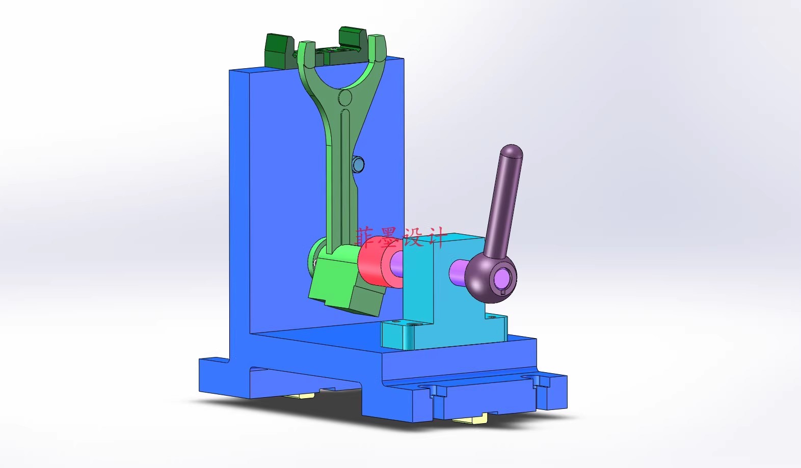 M8993-一四档变速叉加工工艺及铣叉脚夹具设计【含SW三维图】
