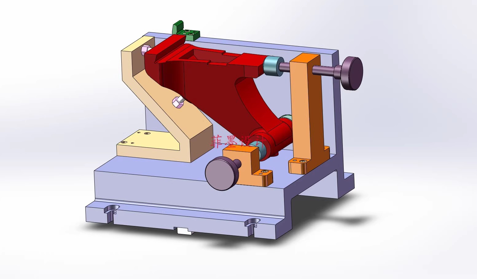 M9009-尾座体加工工艺及铣底面夹具设计【含SW三维图】