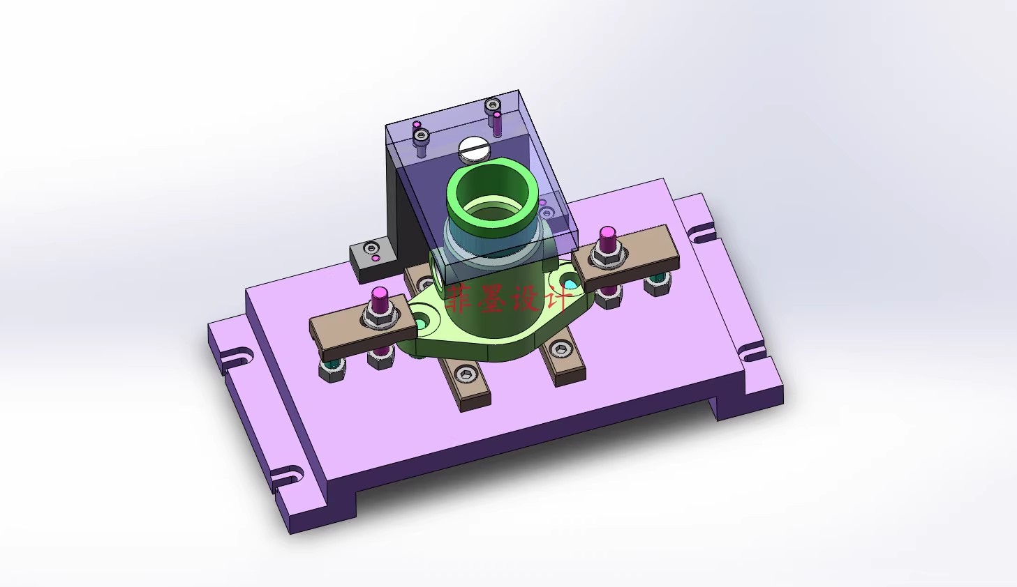 M9034-泵体加工工艺及钻M36螺纹孔夹具设计【含SW三维图】