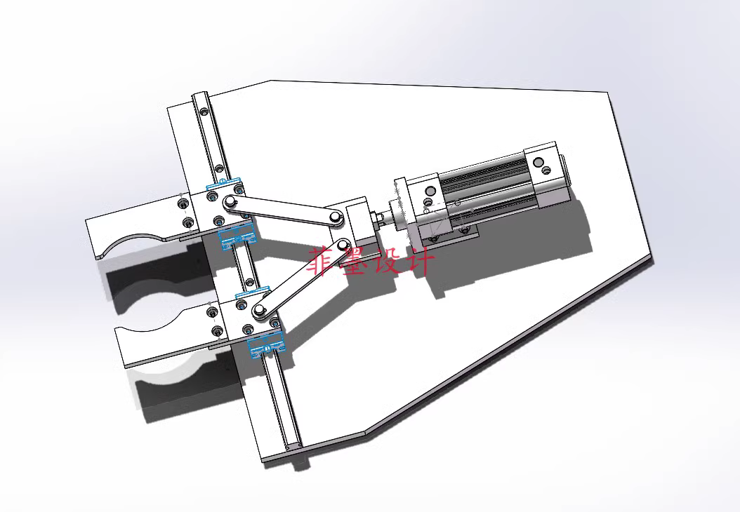 C24565-气动机械手爪PLC机电控制设计【含SW三维图】