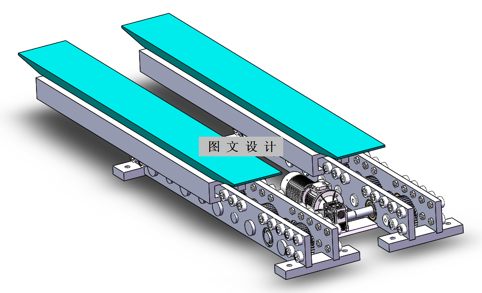 JJ9237-双向伸缩货叉设计【含SW三维图】