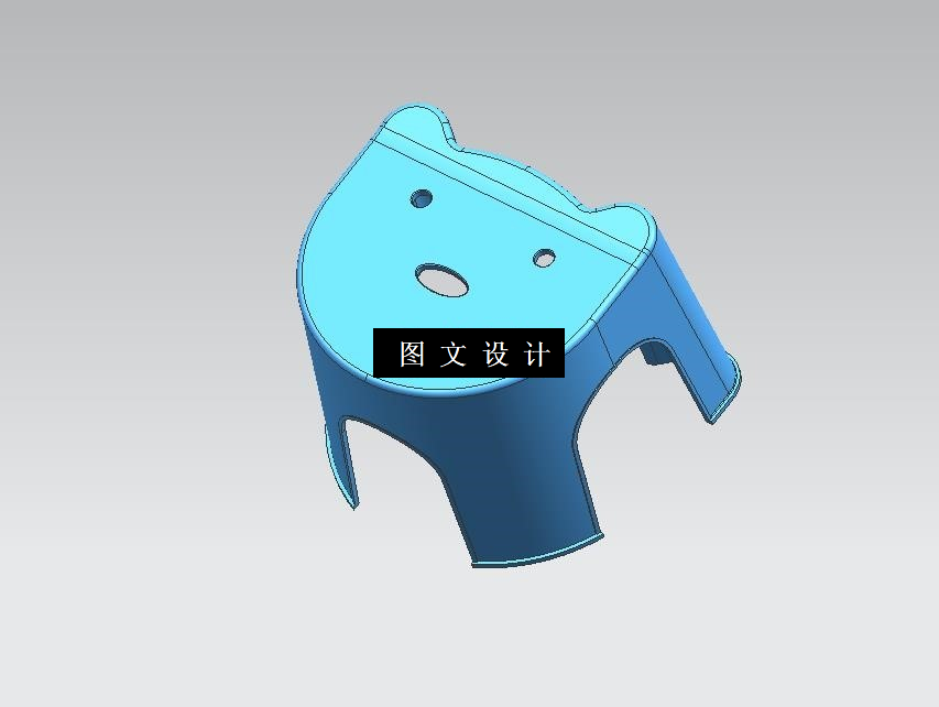 M9594-防滑儿童卡通小凳子注塑模具设计【含UG三维图】