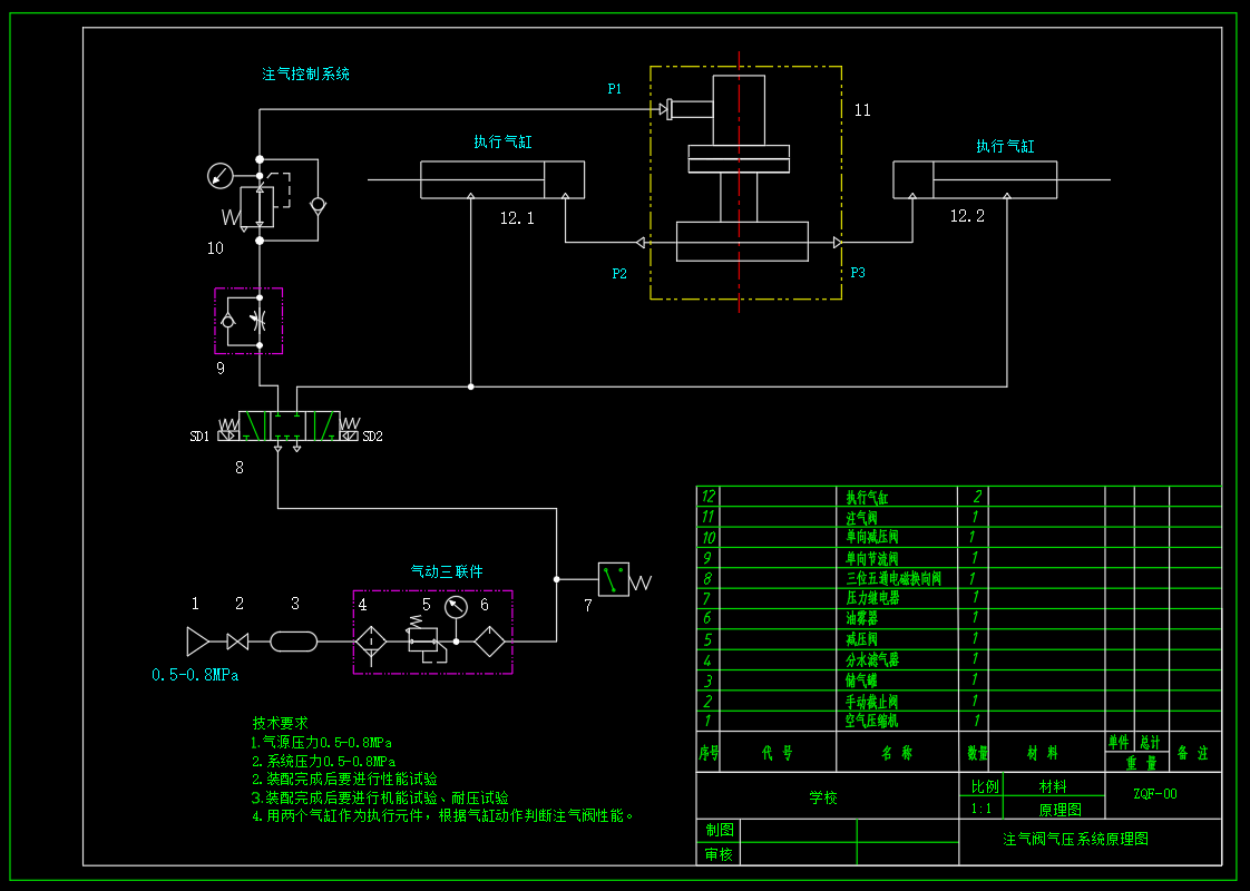 M9137-注气阀的气动系统设计计算
