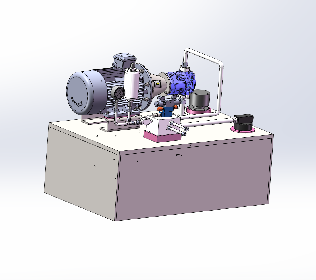 Z1700-液压泵站设计（P=8MPa，Q=65Lmin）【含SW三维图】