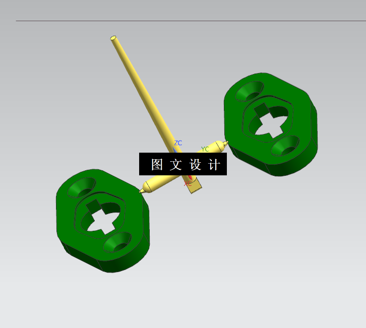 N1359-锁盖注塑模具设计-一模两腔【含UG三维图】