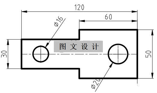 N1815-长条双孔垫片冲压模设计-长120