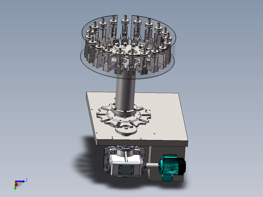 N2156-FZ15S五轴加工中心的自动换刀装置设计【含SW三维图】