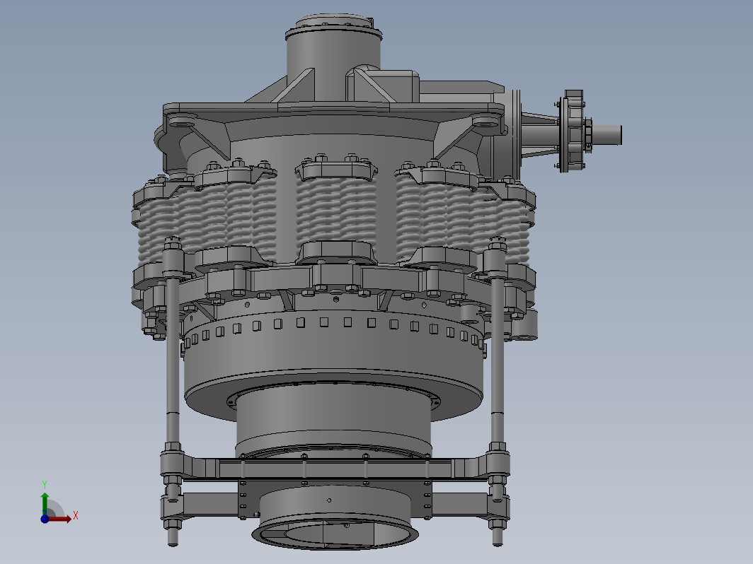 Z423-矿山用圆锥式破碎机设计【含SW三维图】