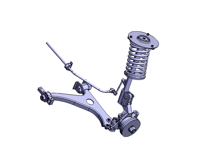 Z883-电动汽车前悬架设计【含Catia三维图】