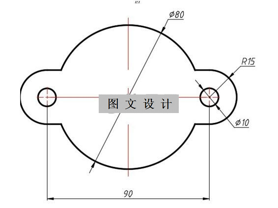 N2350-双耳垫片冲压复合模设计-孔距90