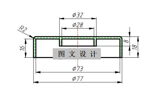 N2355-圆形盖注塑模设计-长77