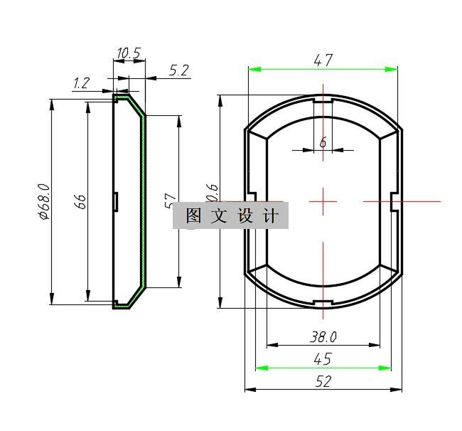 N2358-盒盖注塑模设计-长70.6