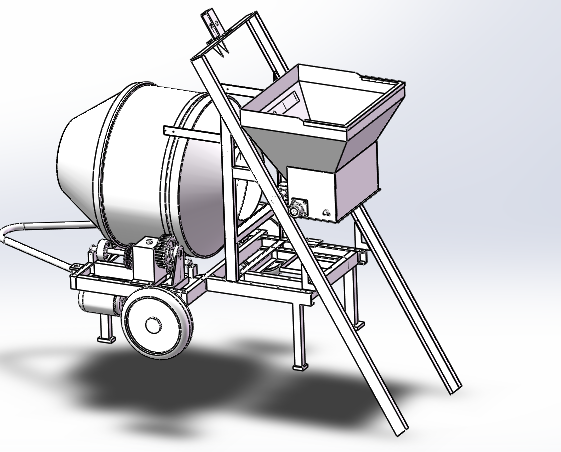 Z1413-JZC350混凝土搅拌机总体设计及搅拌系统优化设计【含SW三维图】