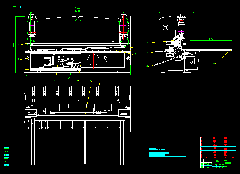 N2596-龙门式剪切机的设计【含Proe三维图】