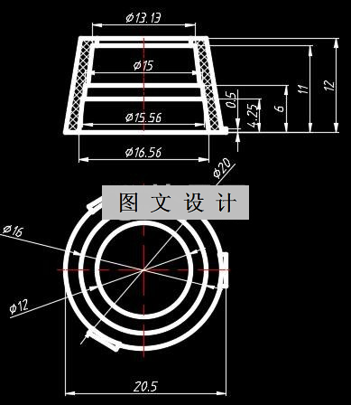 N1964-通用套注塑模设计-长20.5