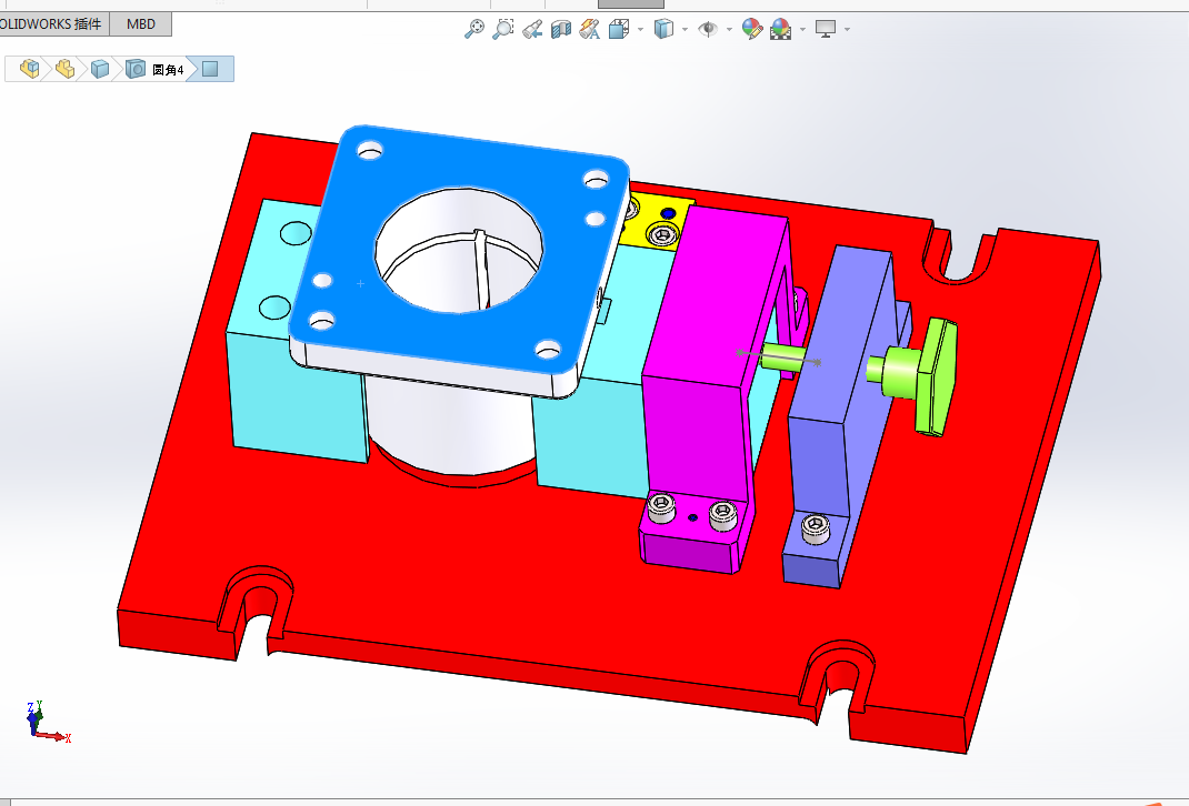 K1755-左支座加工工艺及铣底面夹具设计【含SW三维图】