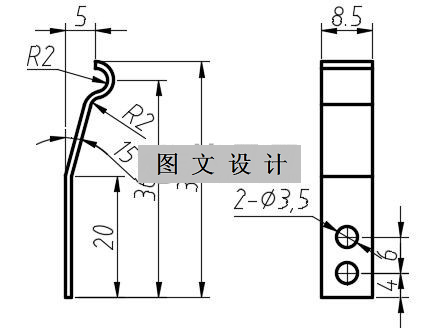 N1887-接触片冲压模设计-长39