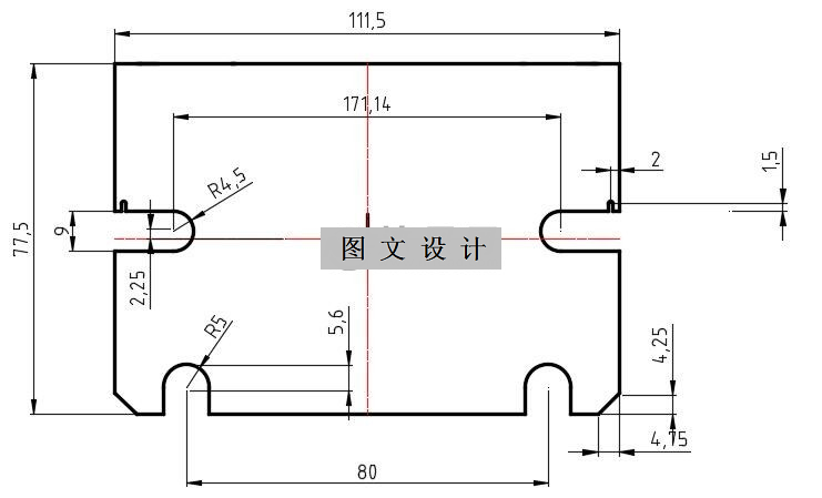 N1891-垫板落料模设计-长111.5