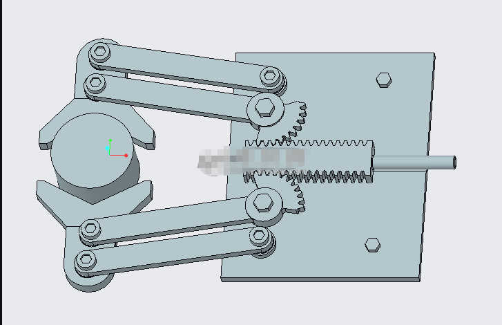 N2121-齿轮齿条机械手设计【含UG三维图】