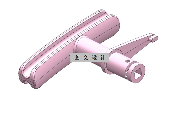 N2916-把手注塑模具设计【含UG三维图】