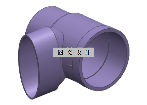 N3033-异径立扁三通管注塑成型工艺分析及模具设计【含UG三维图】
